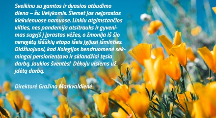 Sveikiname su Šv. Velykomis!