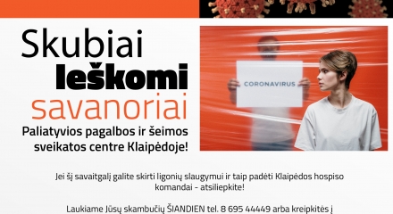 Ieškomi savanoriai!