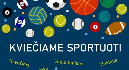 Kviečiame sportuoti!