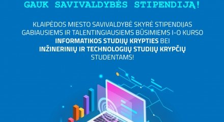 Klaipėdos miesto savivaldybė skiria stipendijas studentams!