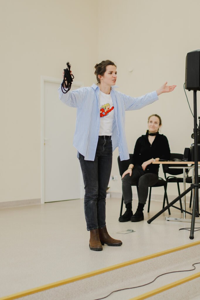 Raudonų nosių organizacijos atstovė skaitė paskaitą KVK studentams