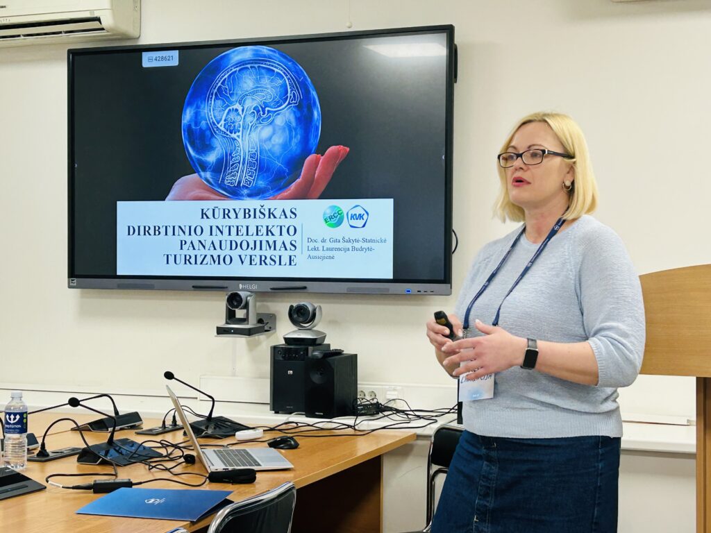 KVK lektorės vedė praktinius mokymus –”Kūrybiškas dirbtinio intelekto panaudojimas turizmo versle”