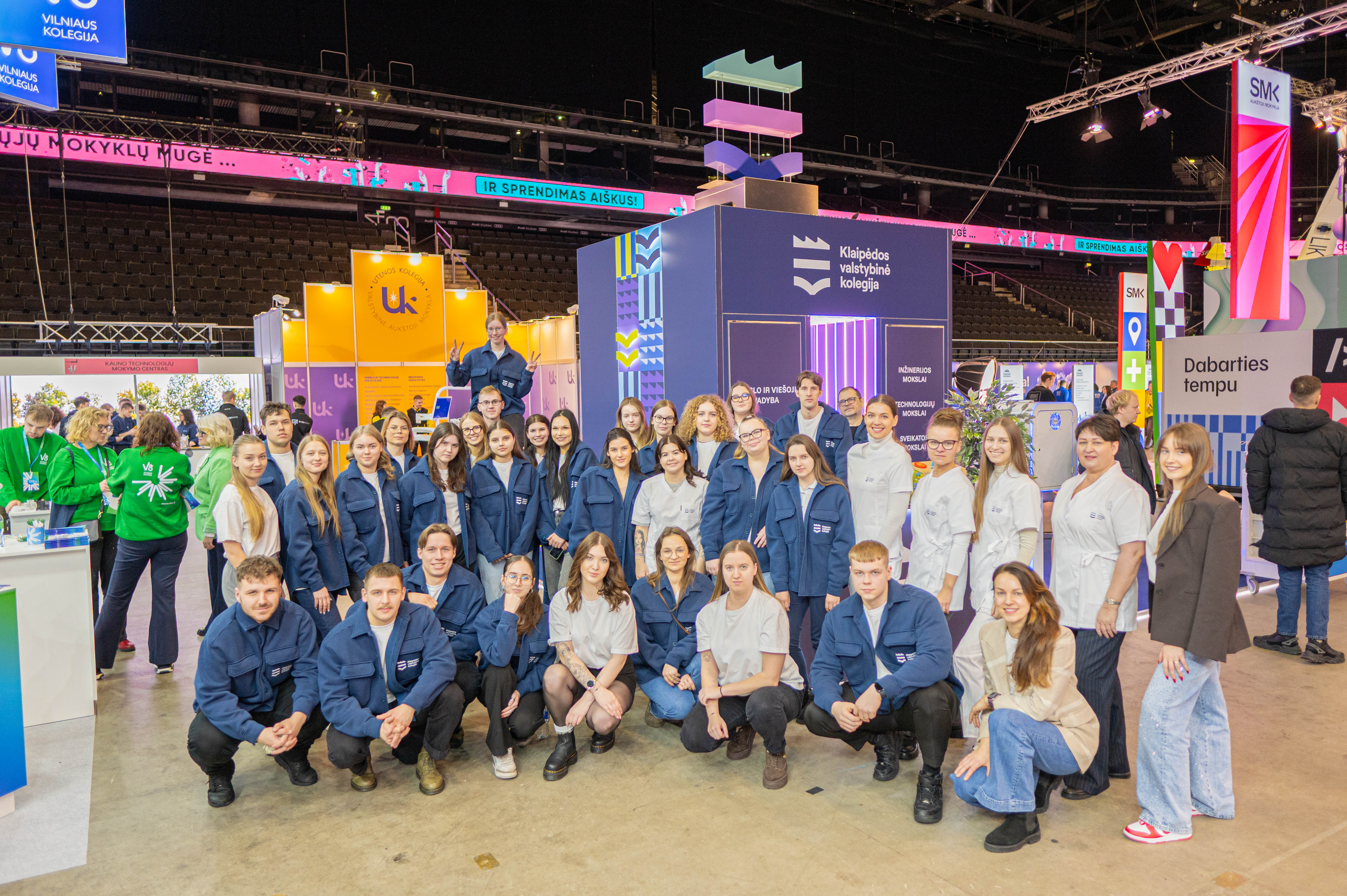 Akimirkos iš studijų mugės Kauno Žalgirio arenoje