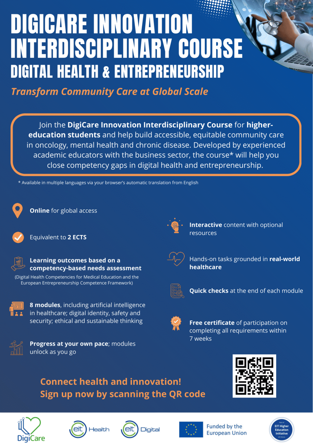 DigiCare Innovation mokymai - Klaipėdos valstybinė kolegija